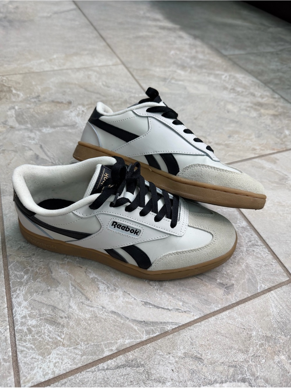 Reebok Forte Lounger Sneakers Natural Black Women’s Size 7
